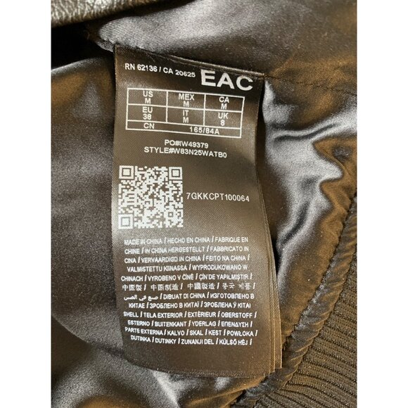 Guess Los Angeles Womens Varsity Jacket M Black With Studded Sleeves RHH10569 - Picture 6 of 12